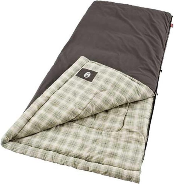 Heritage Big & Tall Cold-Weather Sleeping Bag, 10°F Camping Sleeping Bag for Adults, Comfortable & Warm Flannel Sleeping Bag for Camping and Outdoor Use, Fits Adults up to 6ft 7in Tall - Image 3