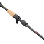 Lew's Laser SG1 Casting Fishing Rod, IM6 Graphite Blank, Stainless Steel Guides, Split-Grip Cork Handle, Black