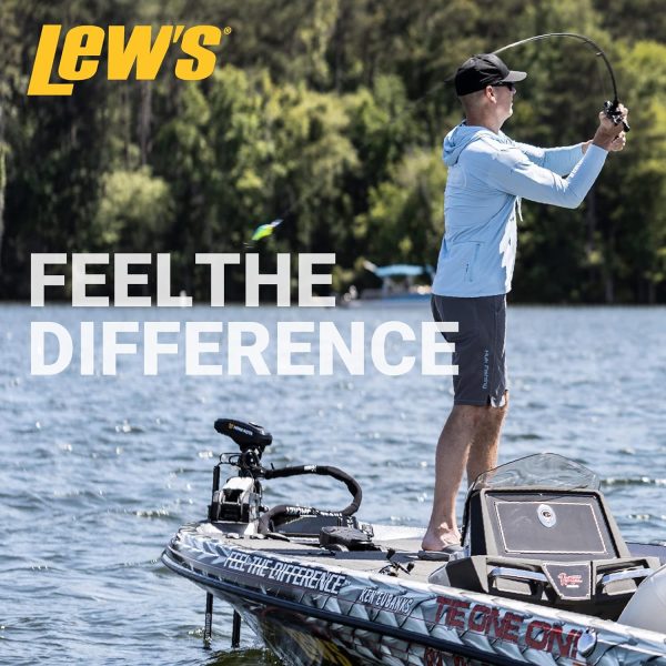 Lew's Laser SG1 Casting Fishing Rod, IM6 Graphite Blank, Stainless Steel Guides, Split-Grip Cork Handle, Black - Image 8