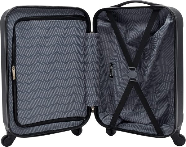 Travelers Club Cosmo Hardside Spinner Luggage, Black, Carry-On 20-Inch - Image 5